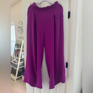 Love Vibrant Magenta Wide-Leg Pants
